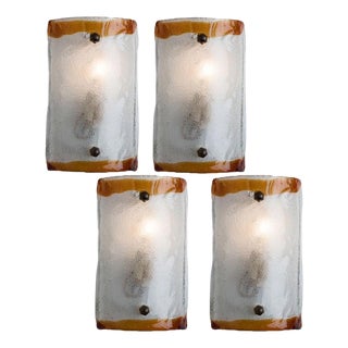 Rectangular Wall Light from Mazzega, 1960s For Sale