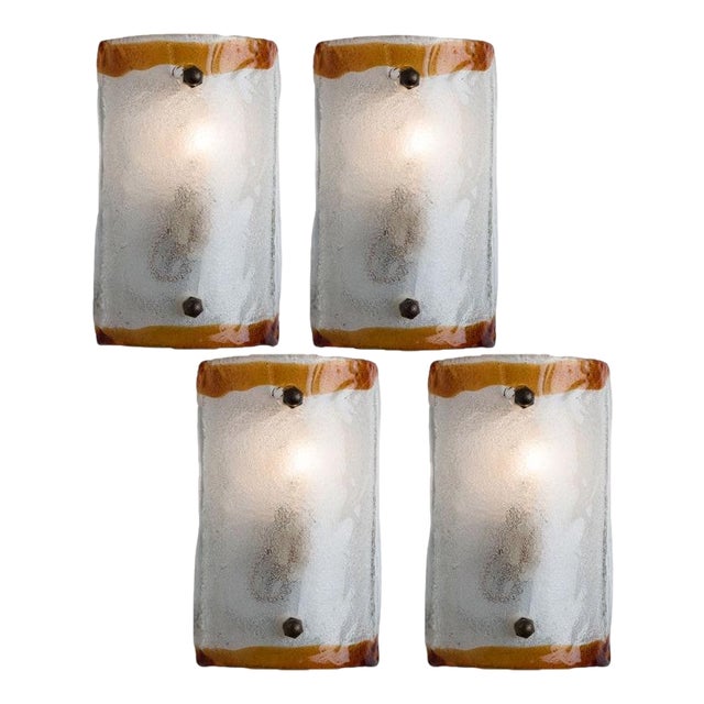 Rectangular Wall Light from Mazzega, 1960s For Sale