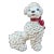 Mid-Century Italian White With Red Bow Spaghetti Poodle For Sale