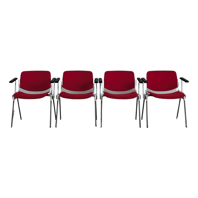 Chairs by Giancarlo Piretti for Castelli, Set of 4 For Sale