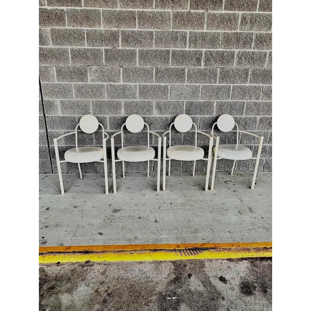 Vintage Postmodern Memphis Style Arm Chairs by Amisco-Set of 4 For Sale - Image 13 of 13