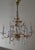 Large Gilt Brass Flower-Shape Chandelier from Palwa, Germany, 1970s For Sale - Image 10 of 18