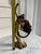 Vintage Patinated Bronze Art Nouveau Standing Lady Vanity Mirror 14” X 6.5” For Sale - Image 9 of 10