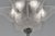 Silver French Art Deco Pendant Light Chandelier by Hanots 1930 France For Sale - Image 8 of 16