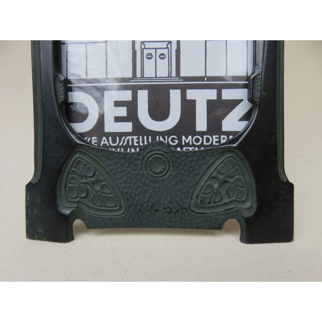 Art Nouveau French Patinated Bronze Picture Frame For Sale - Image 12 of 16