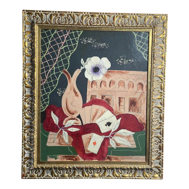 1940’s Mid Century Jean Francis Laglenne Oil Painting For Sale