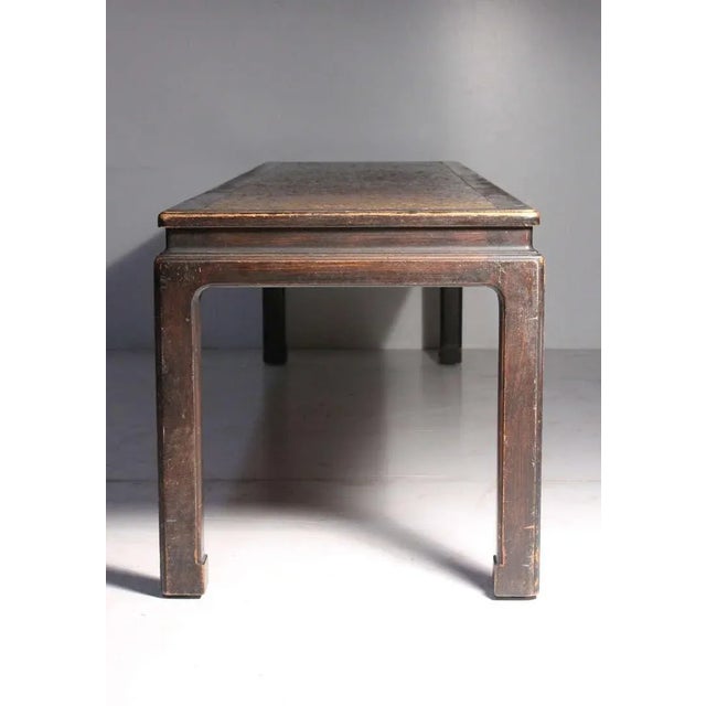 Mid 20th Century Early Edward Wormley Dunbar Long Oriental Cork Coffee Table For Sale - Image 5 of 7