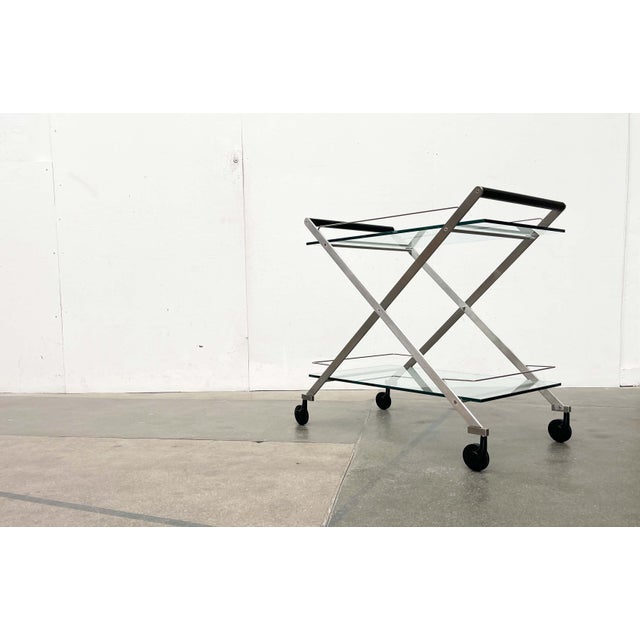 Vintage Italian Model Mister Service Bar Cart by Andreas Weber for Gallotti & Radice, 1990s For Sale - Image 16 of 18