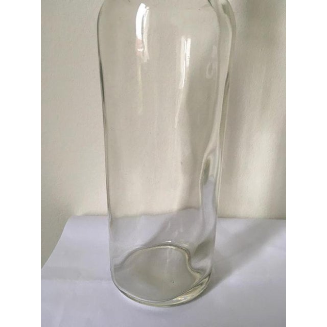 Clear Glass Bottle attributed to Siva Tuscany for Poggi, Italy, 1930s For Sale - Image 12 of 18