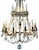1920s Antique Louis XIV Style French Crystal & Silvered Gilt Bronze Chandelier For Sale - Image 5 of 8