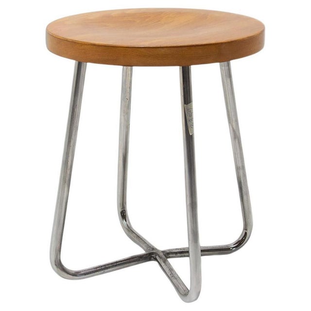 Bauhaus Tubular Stool by Robert Slezák, Former Czechoslovakia, 1930s For Sale - Image 16 of 16