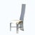 Set of eight vintage lucite dining chairs with off white patent leather seats and chrome supports. Circa 1970. Attributed...