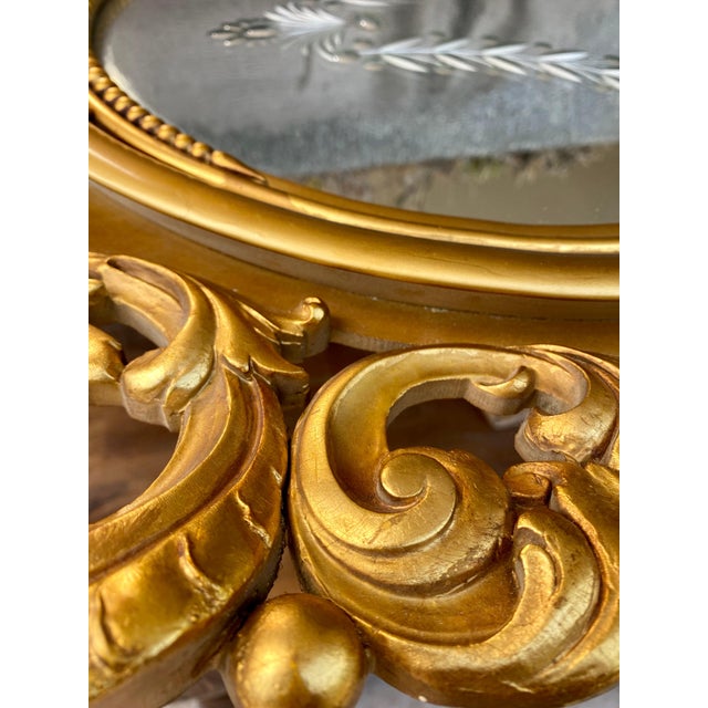 Large Antique French Monumental Gold Leaf Gilt Mirror, 1890 For Sale - Image 13 of 18