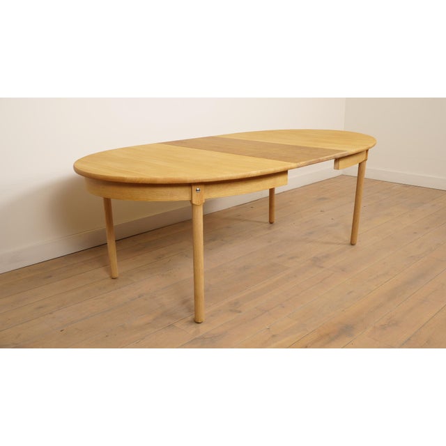 Vintage Oval Extendable Dining Table in Oak, 1960s For Sale - Image 12 of 18