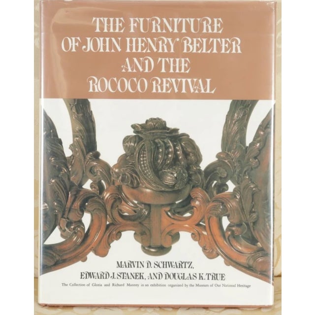 Brown Antique John Henry Belter Rococo Revival Rosewood Sofa Scalamandre Fabric For Sale - Image 8 of 10