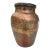 Tribal Antique Early 20th C Hand Etched Copper Vase Urn Primitive Tribal Vessel For Sale - Image 3 of 9
