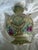 Late 19th C Japanese Double Handles Moriage Porcelain Vase For Sale - Image 9 of 16