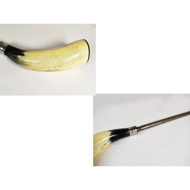 Gray Vintage Fuller Bros Ltd. Natural Cow Horn Handle Cutlery, 3 Pieces For Sale - Image 8 of 13