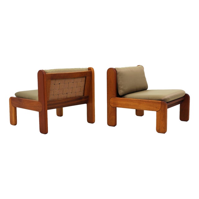 Campone Chairs in Jacaranda by Juerg Bally for Lobby, Switzerland, 1975, Set of 2 For Sale