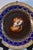 Vintage ( 1930's) Collector Plate - Courting Scene made of Porcelain. Cobalt Blue & Gold Rim. Stamped Victoria -...