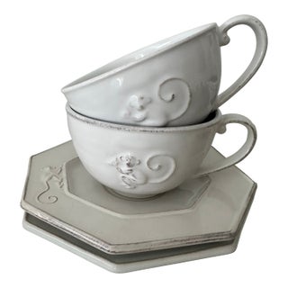 Juliska Petit Singe Teacup & Saucer Set/2 For Sale
