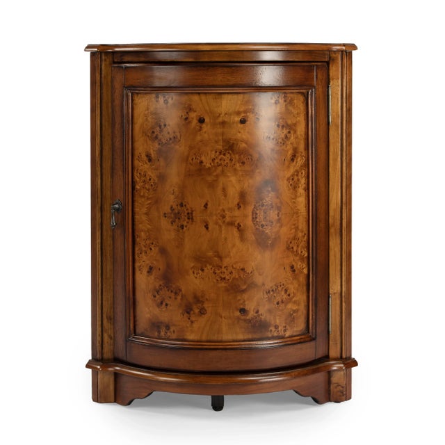 Durham Corner Cabinet, Medium Brown For Sale - Image 10 of 13