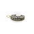Mid 19th Century Early Victorian Silver Front 14k Gold Back Old Mine Cut Diamond Crescent Moon Pendant For Sale - Image 4 of 11