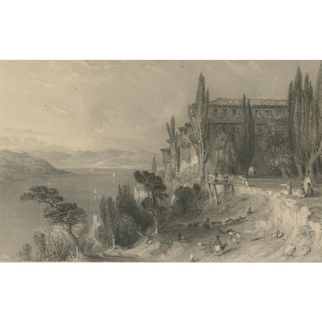 After Thomas Allom, Constantinople, St George Monastery, Princes Islands, 1838, Print For Sale - Image 4 of 9