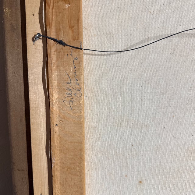 Vintage French Style Impressionist Garden Painting by Irene Cloninger For Sale - Image 10 of 10