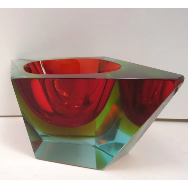 Mid 20th Century Mid 20th Century Mandruzzato Ruby Sommerso Bowl For Sale - Image 5 of 10
