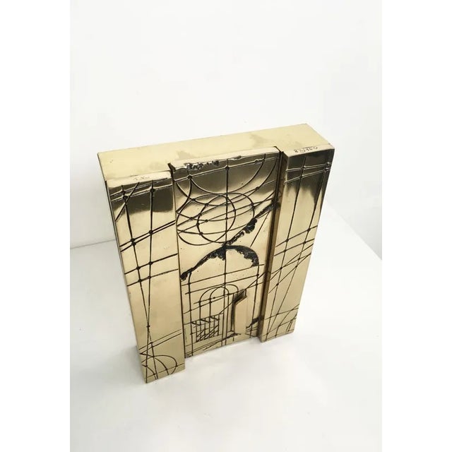 Walter Valentini, Abstract Sculpture: City of the Sun, 1980, Bronze For Sale - Image 4 of 11