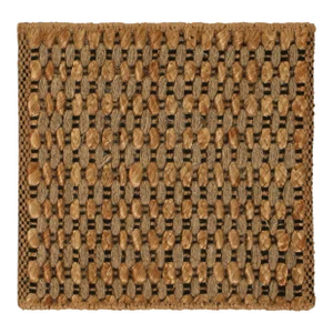 Rug & Kilim Patterned Natural Fiber Flatweave, 8' x 8'