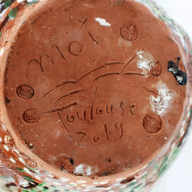 Ceramic Graffiti Jazz Vase by Basile, 1990s For Sale - Image 12 of 13