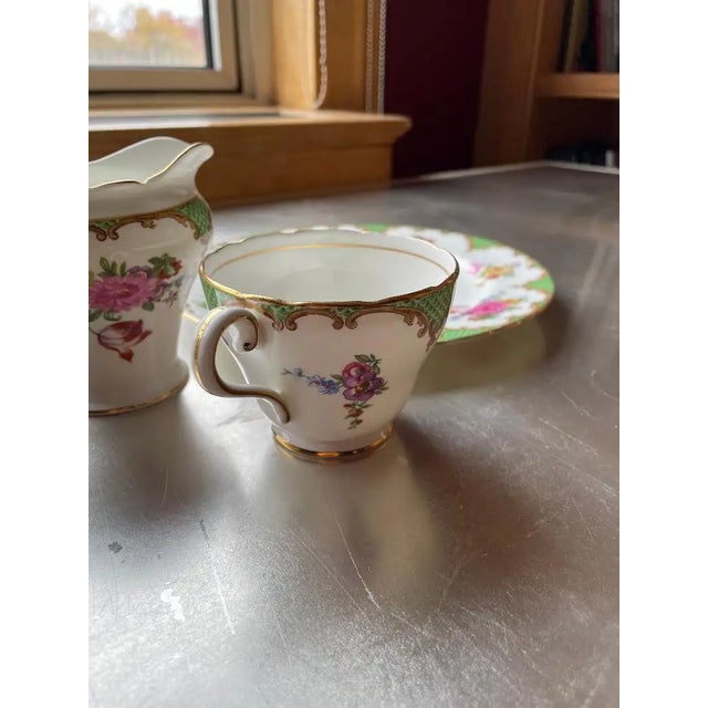 Early 19th Century Early 19th Century Aynsley Bone China Decorative Tea Set- 20 Pieces For Sale - Image 5 of 7