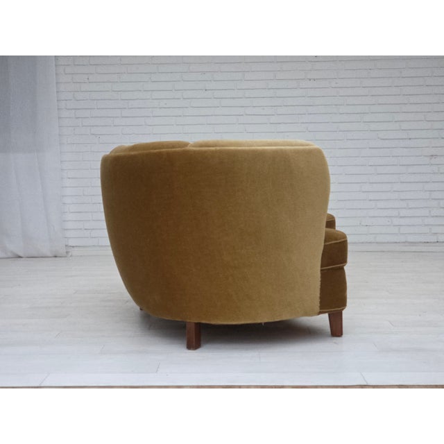 1960s Vintage Danish Three-Seater Banana Sofa, 1960s For Sale - Image 5 of 18