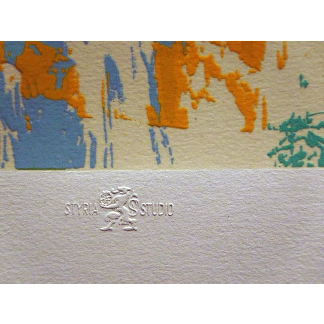 1980s LeRoy Neiman"Lake Placid Winter Olympics 1980"Hand Signed Unframed Offer Welcome For Sale - Image 5 of 5