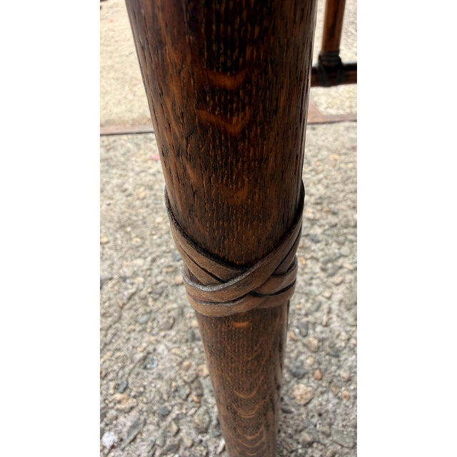 Vintage McGuire San Francisco Convertible Bamboo & Rosewood Dining Console Table For Sale - Image 12 of 17