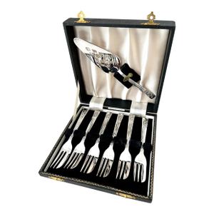 Dessert Forks with Server in Box - Set of 7