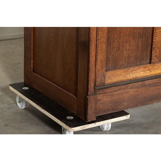 English Oak Glazed Haberdashery Cabinet, 1900s For Sale - Image 15 of 18