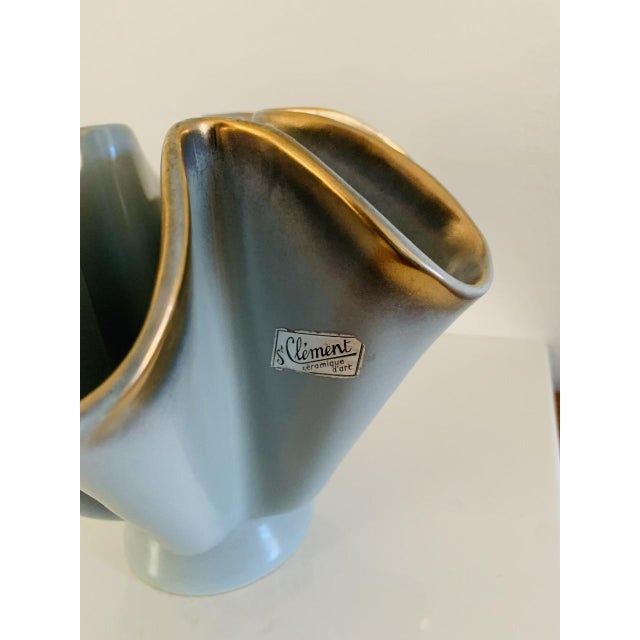 Mid-Century Modern French Ceramic Vase by B. Letalle for Saint-Clément, 1950s For Sale - Image 6 of 18