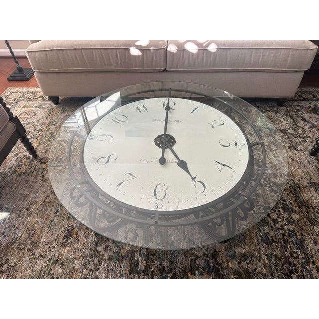Traditional Howard Miller Ravenna Clock Table For Sale - Image 3 of 5
