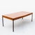 A monumental Parsons-style executive desk in burlwood and walnut with oak inlay, made by Hiebert of Torrance c. 1970s. The...