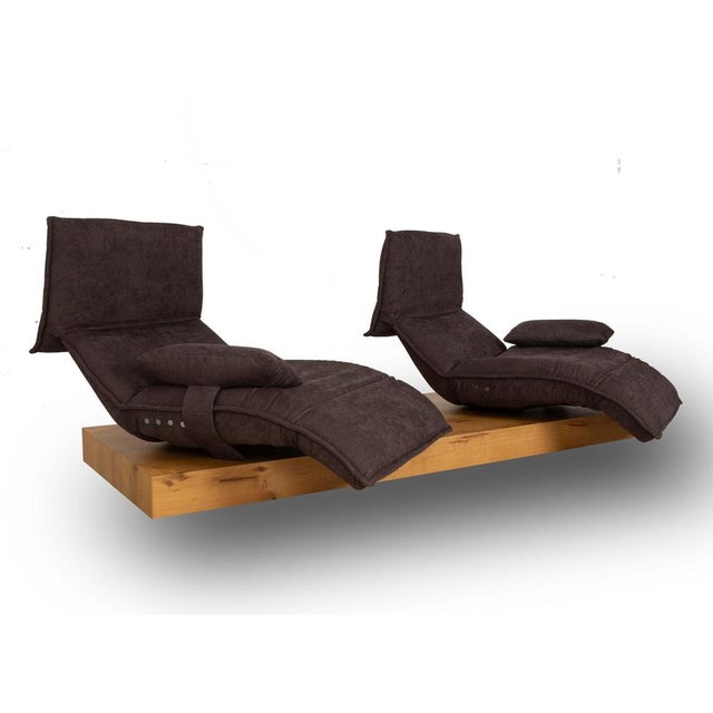 Modern Free Motion Edit Fabric & Wood Two-Seater Sofa from Koinor For Sale - Image 3 of 14