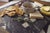 Black Mid-Century Brutalist Marble Chess Board Set with Black and White Orthoceras Fossil Slab and Stone Pieces, 1950s, Set of 33 For Sale - Image 8 of 16