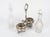Louis XV Style Silver Plated Oil and Vinegar, Set of 3 For Sale - Image 4 of 8