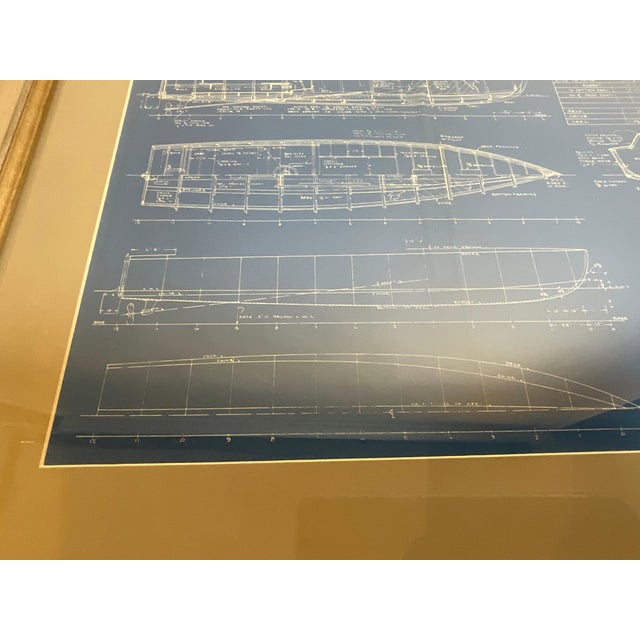 Blue Boat Blueprint of the Runabout Vamoose For Sale - Image 8 of 9