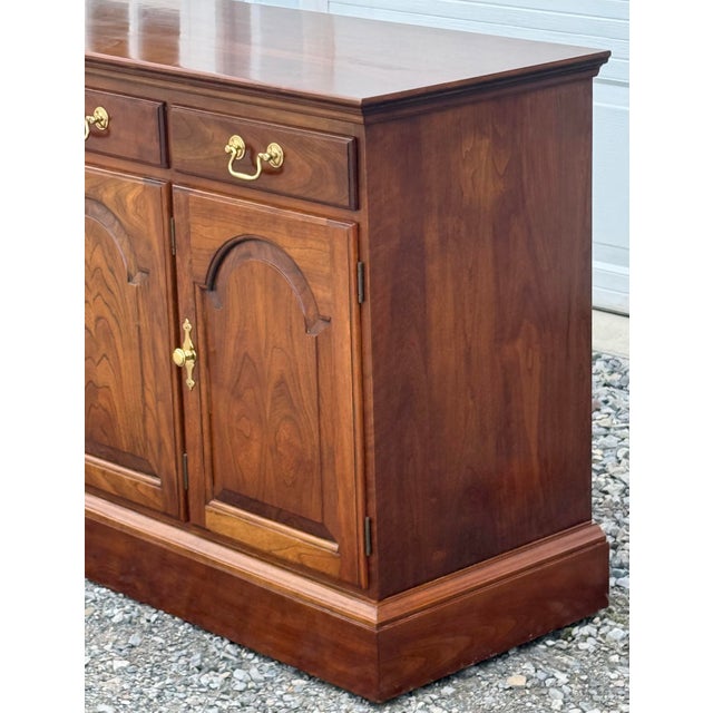 Traditional Late 20th Century Stickley Solid Cherry Traditional Sideboard For Sale - Image 3 of 12