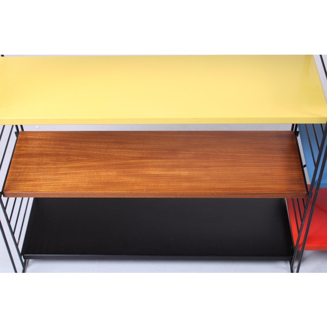 Modular Colored Metal Floor Rack by A.D. Dekker for Tomado, 1950s For Sale - Image 18 of 18