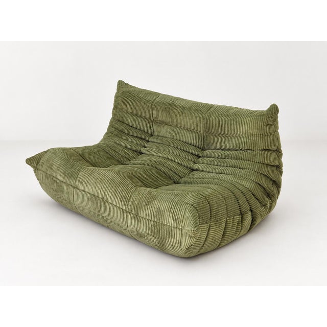 Olive Togo 2-Seater Sofa by Michel Ducaroy for Ligne Roset, 2019 For Sale - Image 12 of 12