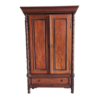 20th Century Traditional Wooden Armoire For Sale